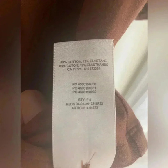 Wilfred Top Puff Sleeve Aritzia Blouse Billow Size XS Like New Warm Brown Coffee - Picture 10 of 11